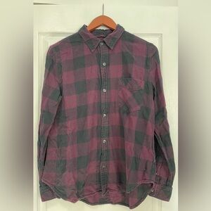 Tna Purple Plaid Button-down
